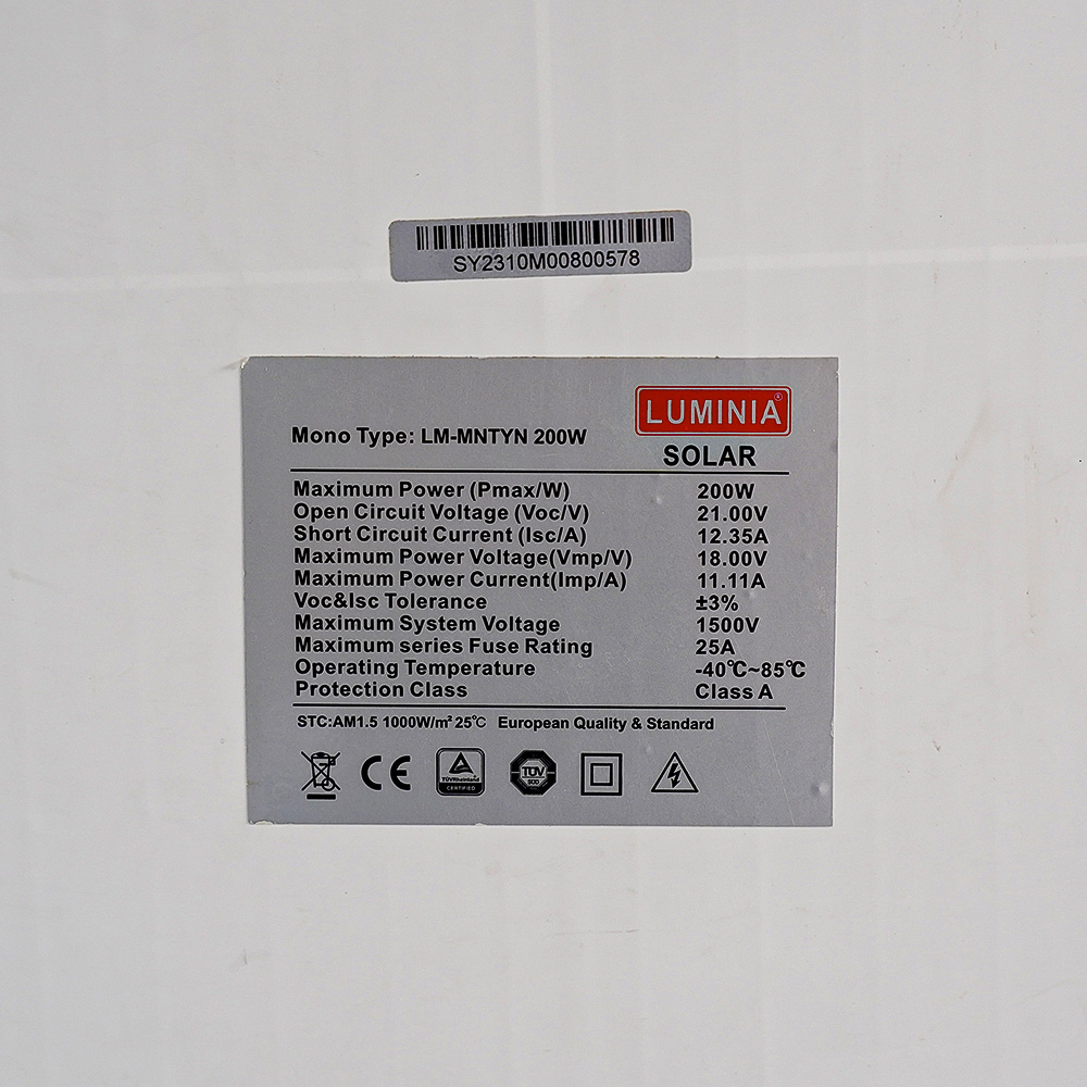 Luminia Mono Solar Panel 200W