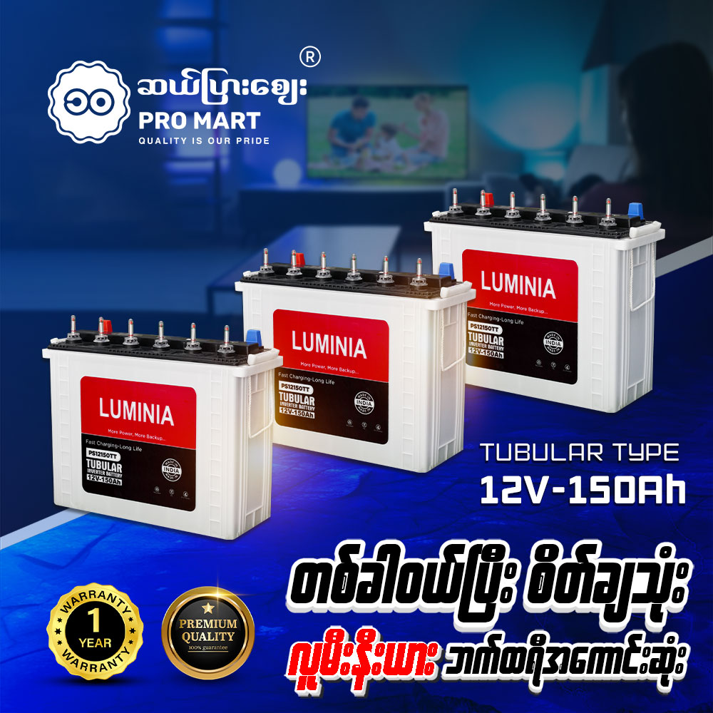 Luminia Tubular Battery 12V 150Ah