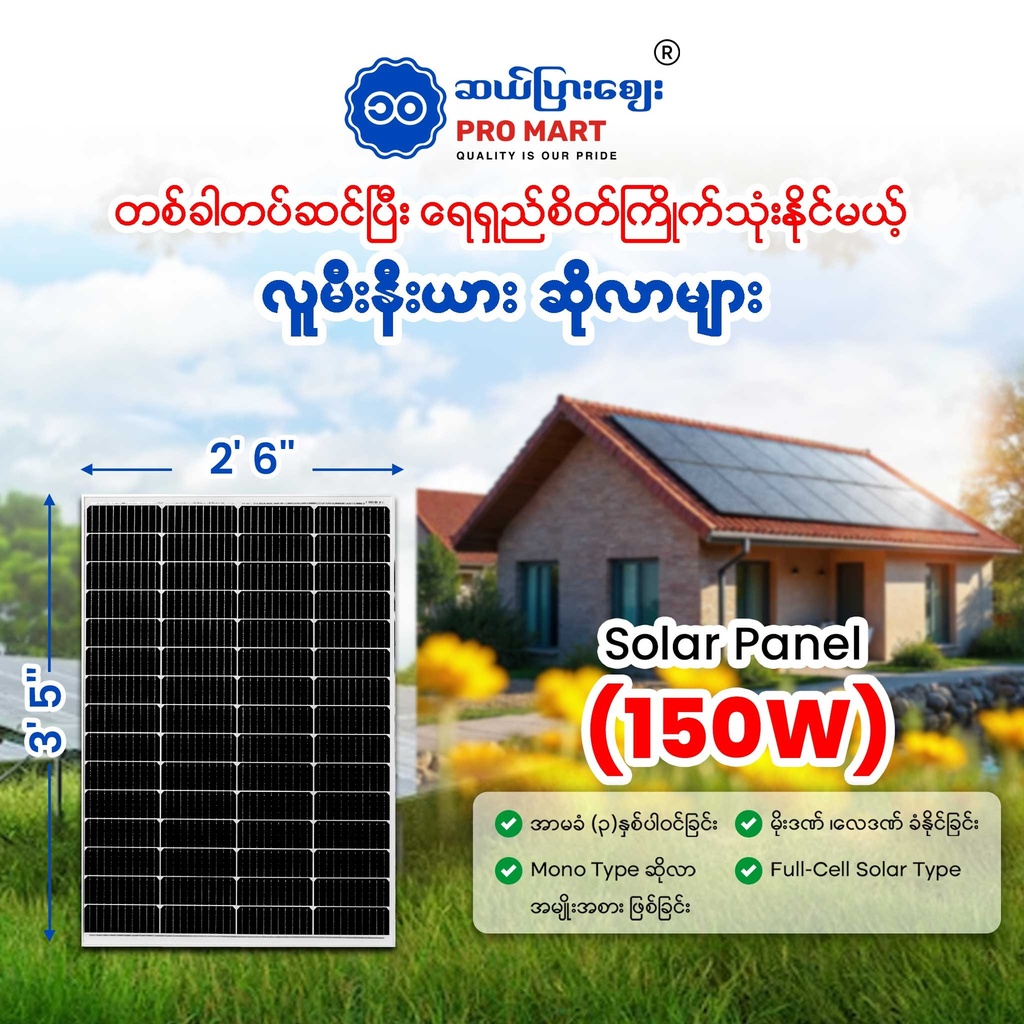 Luminia Mono Solar Panel 150W