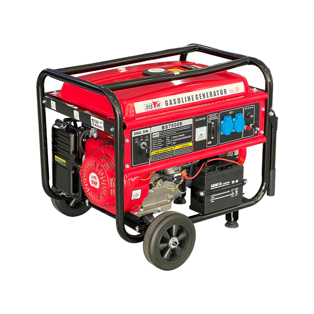 Bison Gasoline Generator 6.5KW BS-7500E