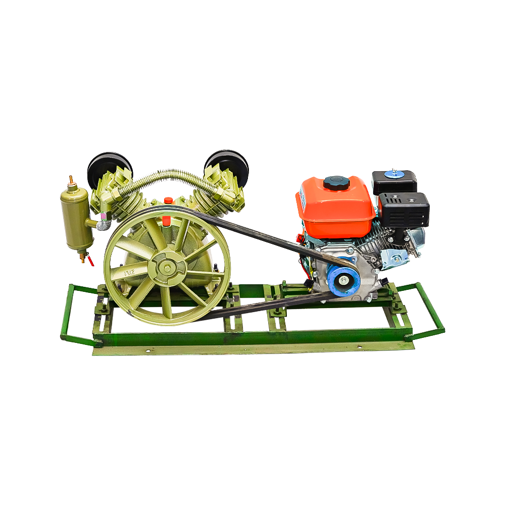 Air Compressor 2080 + Bison Engine 7.5hp 2" BS20 170F Set