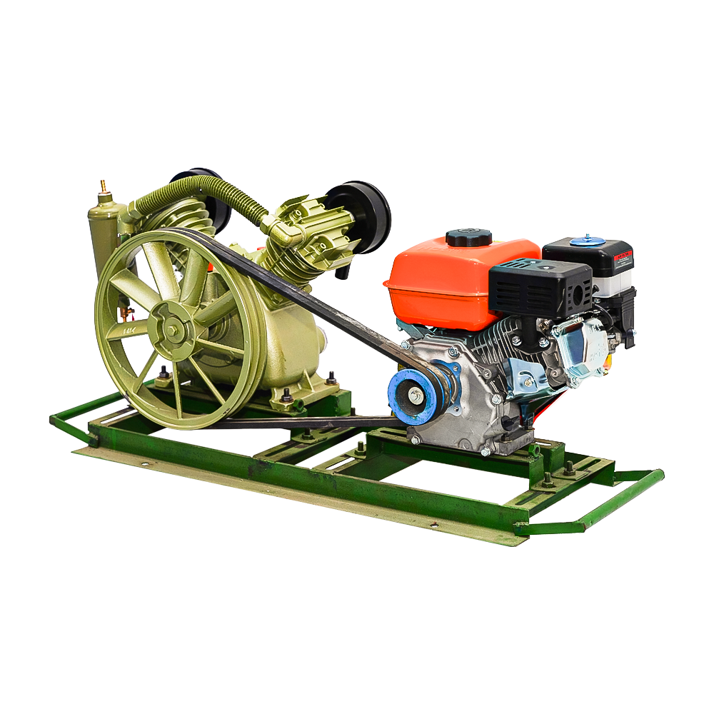 Air Compressor 2080 + Bison Engine 7.5hp 2" BS20 170F Set