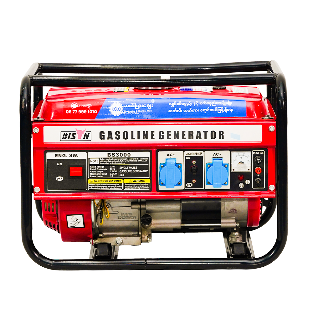 Bison Gasoline Generator 2.8KW BS-3000