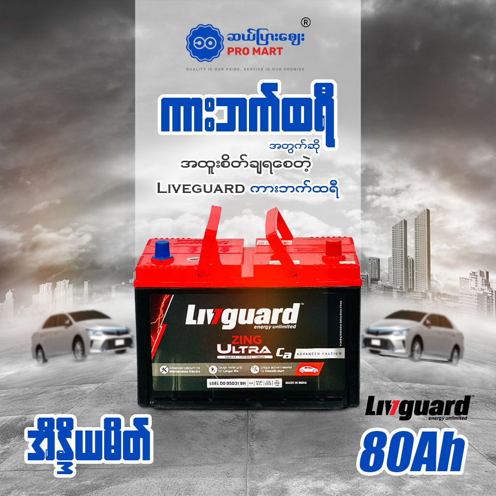 Livguard Battery 80Ah / L