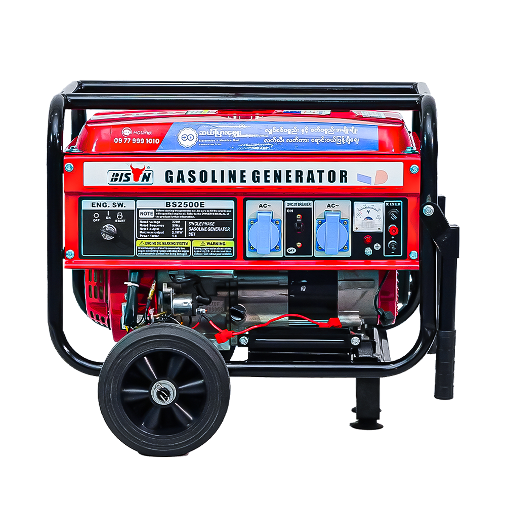 Bison Gasoline Generator 2.5KW BS-2500E